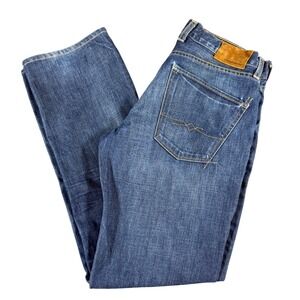 Lucky Brand Steve McQueen 221 Jeans Mens 31x32 Straight Medium Wash Denim Icon